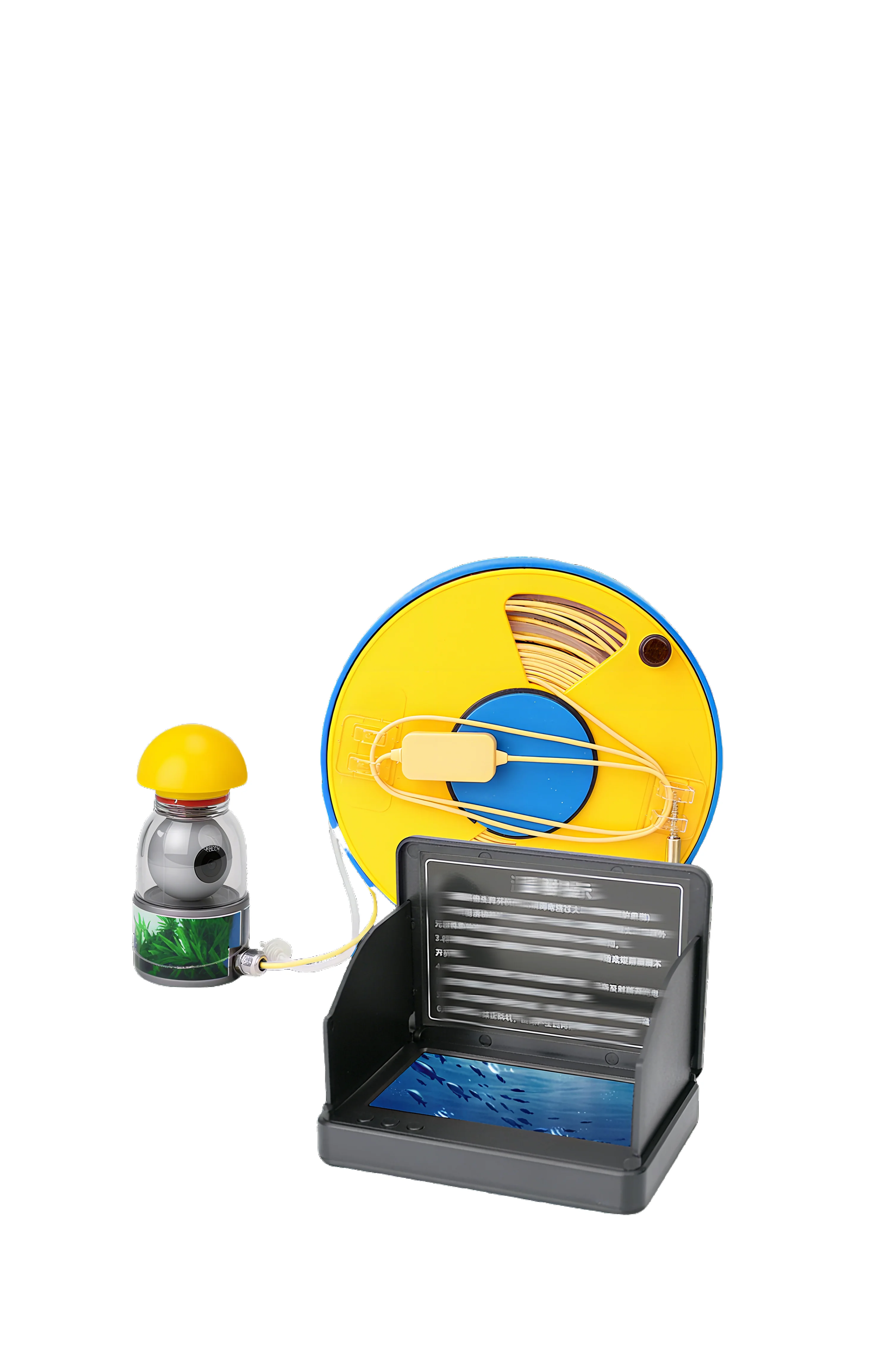 Fishing Camera - 2025 360-Grad Unterwasser-Angelkamera mit Nachtsicht, 10,1-Zoll-Display,
