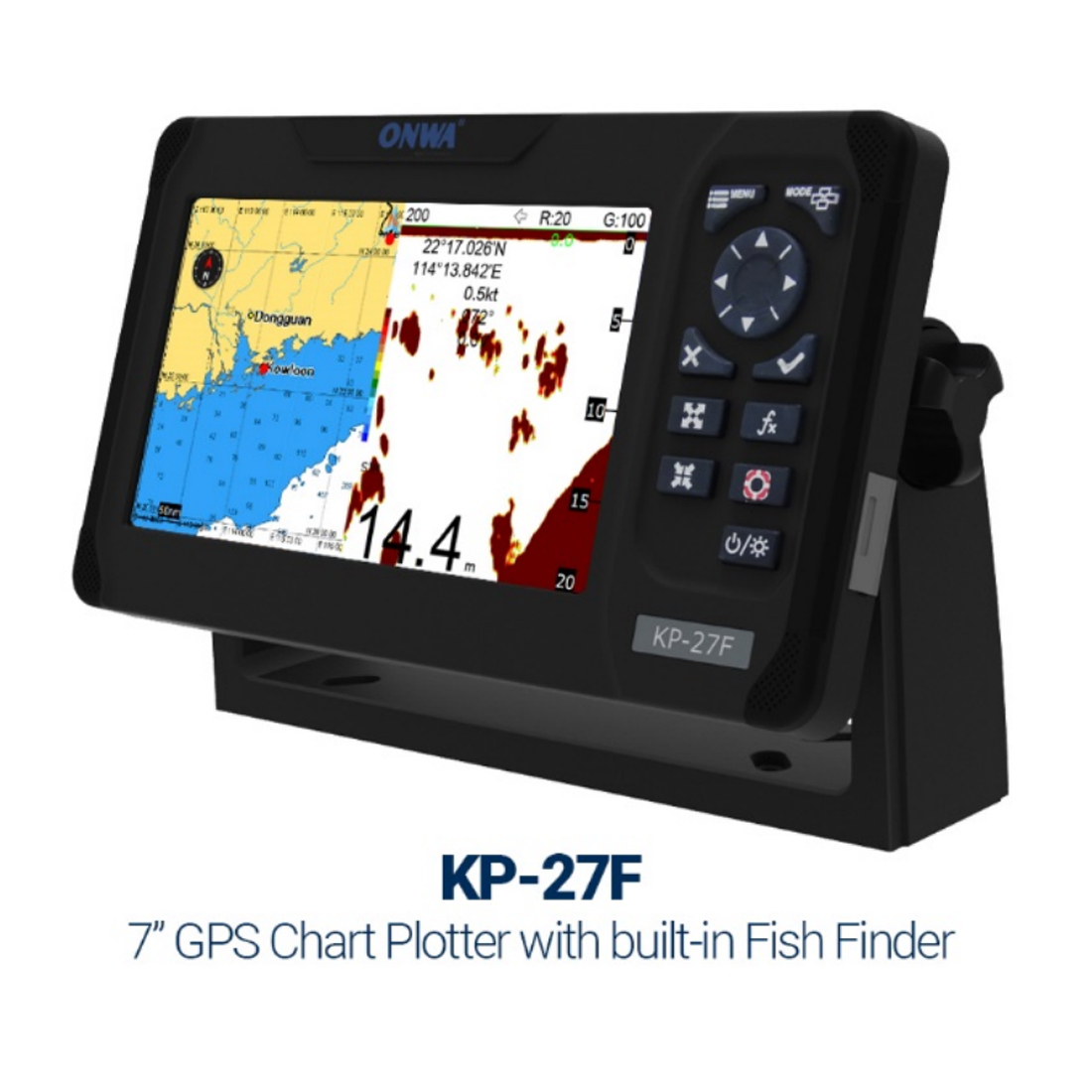ONWA KP-27F 7-Zoll-Marine-GPS- – Fish Finder Gps Bewertung und Preis