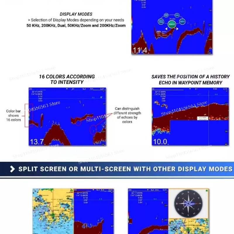KM-8C/12C Drei-in-Eins Marine- – Fish Finder Gps Bewertung und Preis